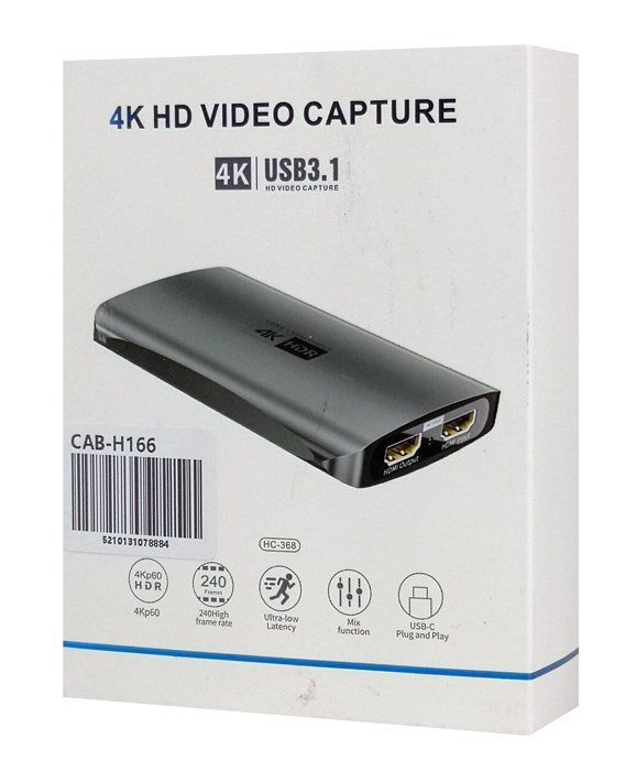 POWERTECH video capture CAB-H166, HDMI/USB-C σύνδεση, 4K/60Hz, γκρι - Image 4